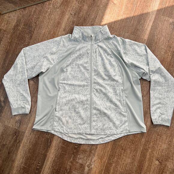 Athleta Jackets & Blazers - Athleta Run With It Jacket Gray Athletic Full Zip Running Jacket